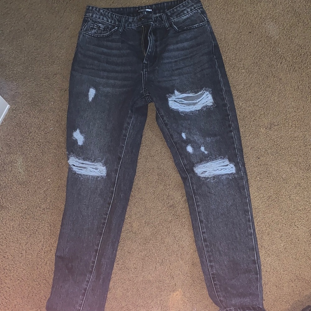 Black ripped jeans from fashion nova. Worn once